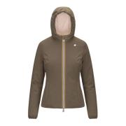 Omkeerbare Lily Warm Jas Bruin Roze K-Way , Brown , Dames