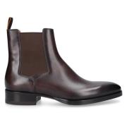 Libra Chelsea Boots van kalfsleer Santoni , Brown , Heren