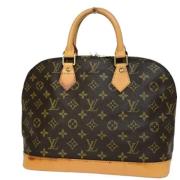 Pre-owned Canvas handbags Louis Vuitton Vintage , Brown , Dames