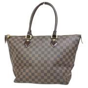 Pre-owned Canvas handbags Louis Vuitton Vintage , Brown , Dames