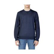 Blauwe Wollen Pullover Herfst/Winter Collectie Armani Exchange , Blue ...