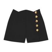 Zwarte wol mohair shorts Givenchy , Black , Dames