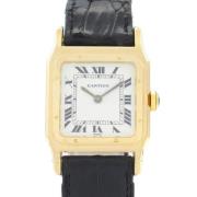 Pre-owned Metal watches Cartier Vintage , White , Dames