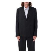 Antraciet Patch Pocket Blazer mfpen , Black , Heren