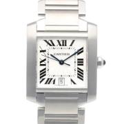 Pre-owned Glass watches Cartier Vintage , Gray , Heren