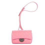 Pre-owned Leather handbags Chanel Vintage , Pink , Dames