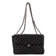 Pre-owned Leather chanel-bags Chanel Vintage , Black , Dames