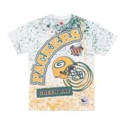 Green Bay Packers Sublimated Tee Mitchell & Ness , Multicolor , Heren