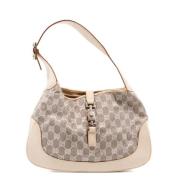 Pre-owned Canvas shoulder-bags Gucci Vintage , White , Dames