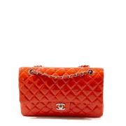 Pre-owned Fabric chanel-bags Chanel Vintage , Orange , Dames