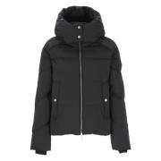 Zwarte gewatteerde donsjas met afneembare capuchon Woolrich , Black , ...