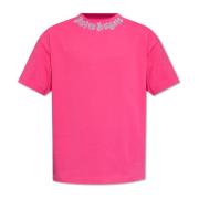 T-shirt met print Palm Angels , Pink , Heren