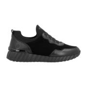 Zwarte Casual Gesloten Sneakers voor Dames Remonte , Black , Dames