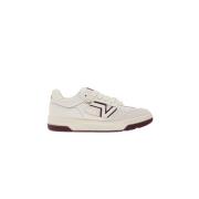 Leren Sneakers met Rubberen Zool Vans , White , Heren