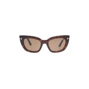 Zonnebril Tom Ford , Brown , Dames