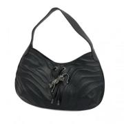 Pre-owned Leather handbags Cartier Vintage , Black , Dames