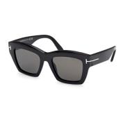 Luna Zonnebril Zwart 01D Tom Ford , Black , Dames