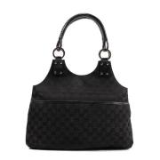 Pre-owned Canvas shoulder-bags Gucci Vintage , Black , Dames