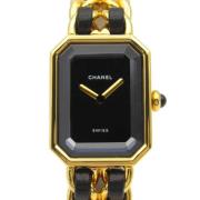 Pre-owned Metal watches Chanel Vintage , Black , Dames