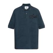 Polo met afneembaar logo Lacoste , Blue , Unisex