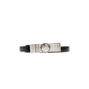 Leren riem Versace , Black , Dames