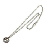 Pre-owned Silver necklaces Gucci Vintage , Gray , Dames