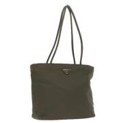 Pre-owned Nylon totes Prada Vintage , Brown , Dames