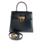 Pre-owned Leather handbags Salvatore Ferragamo Pre-owned , Black , Dam...