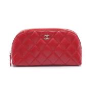 Pre-owned Leather chanel-bags Chanel Vintage , Red , Dames