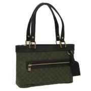 Pre-owned Canvas handbags Louis Vuitton Vintage , Green , Dames