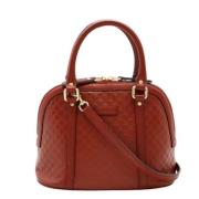 Pre-owned Leather gucci-bags Gucci Vintage , Red , Dames