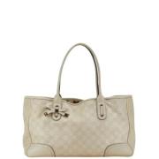 Pre-owned Canvas gucci-bags Gucci Vintage , White , Dames