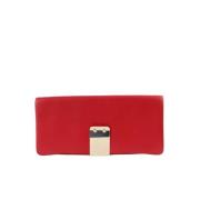 Pre-owned Leather clutches Valentino Vintage , Red , Dames