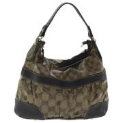 Pre-owned Canvas gucci-bags Gucci Vintage , Beige , Dames