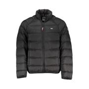 Zwarte Polyamide Herenjas Tommy Hilfiger , Black , Heren