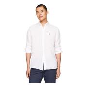 Geverfde Li Soli Shirt Tommy Hilfiger , White , Heren