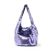 Paarse Pailletten Magnetische Sluiting Handtas JW Anderson , Purple , ...