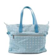 Pre-owned Fabric totes Chanel Vintage , Blue , Dames