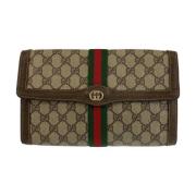 Pre-owned Canvas clutches Gucci Vintage , Brown , Dames