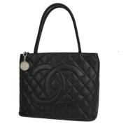 Pre-owned Leather chanel-bags Chanel Vintage , Black , Dames