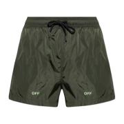 Zwembroek Off White , Green , Heren