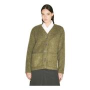 Gezellige Fuzzy Cardigan Sweater Our Legacy , Green , Dames