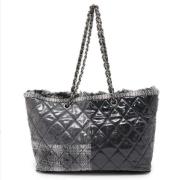 Pre-owned Leather totes Chanel Vintage , Black , Dames