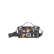 Zachte Beaguette Asfalt Schoudertas Fendi , Multicolor , Heren