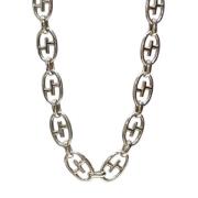 Pre-owned Silver necklaces Gucci Vintage , Gray , Dames