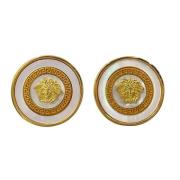 Pre-owned Metal earrings Versace Pre-owned , Yellow , Dames