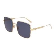 Vierkante Metalen Frame Zonnebril Dior , Yellow , Dames