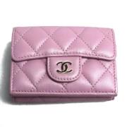 Pre-owned Leather chanel-bags Chanel Vintage , Pink , Dames