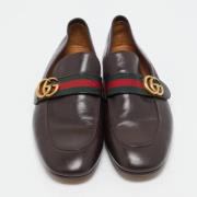 Pre-owned Leather flats Gucci Vintage , Brown , Heren