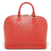 Pre-owned Canvas handbags Louis Vuitton Vintage , Red , Dames